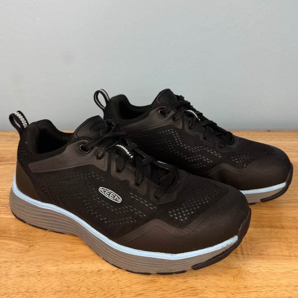 KEEN Sparta 2 Aluminum Toe Utility Work Shoes Sneakers Women's 7.5 Black Blue